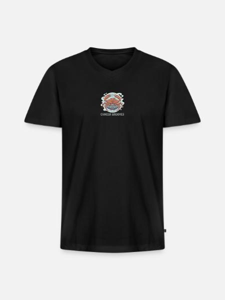 Cancer Pan - Men's Premium Organic V-Neck T-Shirt - black