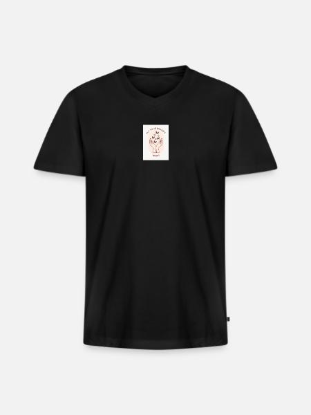 Fly of Dreams - Men's Premium Organic V-Neck T-Shirt - black