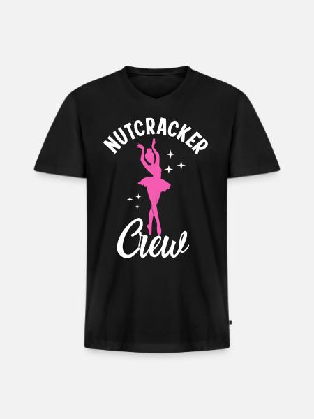 Nutcracker Crew - Men's Premium Organic V-Neck T-Shirt - black