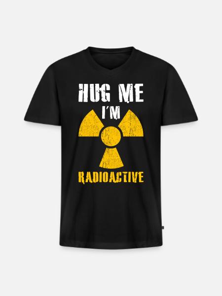Radioactive - Men's Premium Organic V-Neck T-Shirt - black