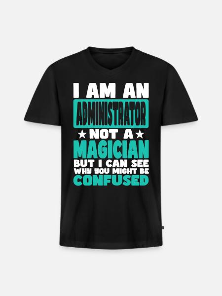 Administrator - Men's Premium Organic V-Neck T-Shirt - black