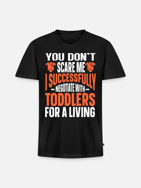 Babysitter Babysitting - Men's Premium Organic V-Neck T-Shirt - black