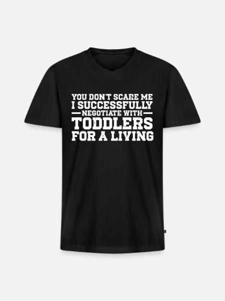 Babysitter Babysitting - Men's Premium Organic V-Neck T-Shirt - black