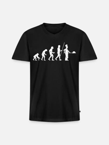 Baker Evolution - Men's Premium Organic V-Neck T-Shirt - black