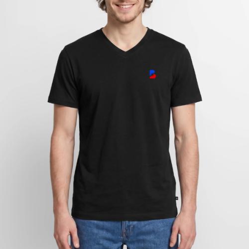 Logo Borinqueno Bicolor - Men's Premium Organic V-Neck T-Shirt