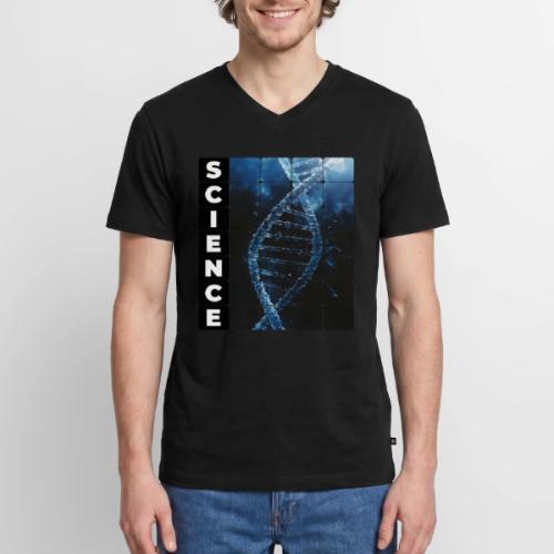 Frozen Code of Science - Men's Premium Organic V-Neck T-Shirt