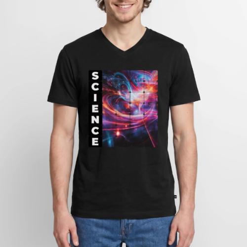 The Chaos of Science - Men's Premium Organic V-Neck T-Shirt