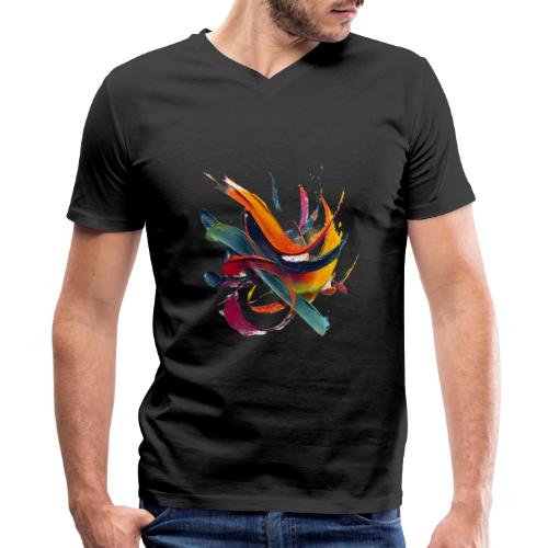Colorful Waves - Men's Premium Organic V-Neck T-Shirt