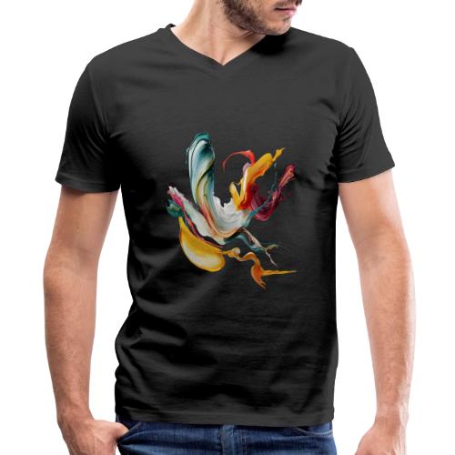 Abstract Chaos - Men's Premium Organic V-Neck T-Shirt