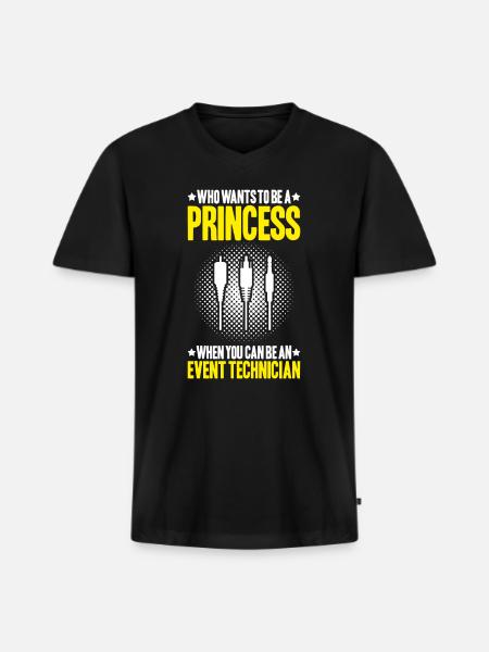 Event Technician Event Technology - Men's Premium Organic V-Neck T-Shirt - black