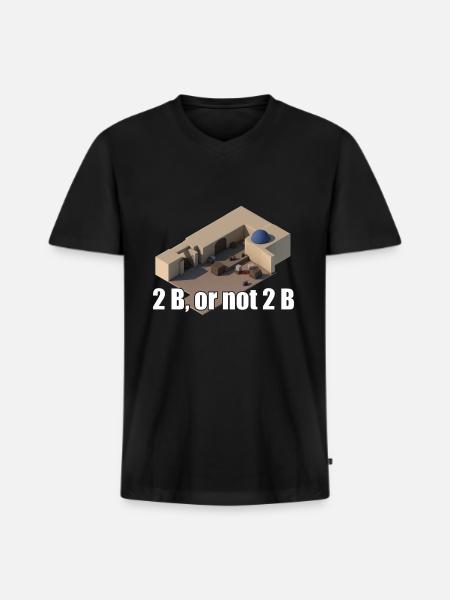 csgo de dust2 - Men's Premium Organic V-Neck T-Shirt - black