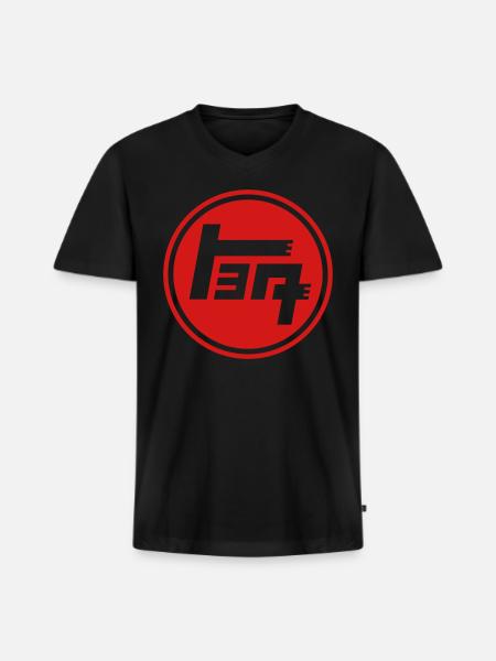 Toyota TEQ Logo - Men's Premium Organic V-Neck T-Shirt - black