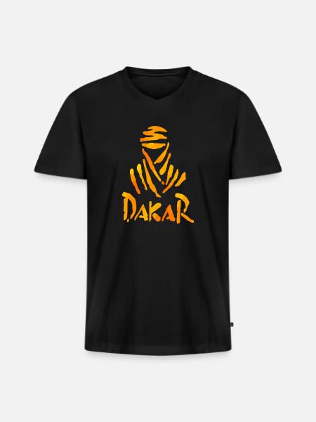 Dakar Rally - Men's Premium Organic V-Neck T-Shirt - black