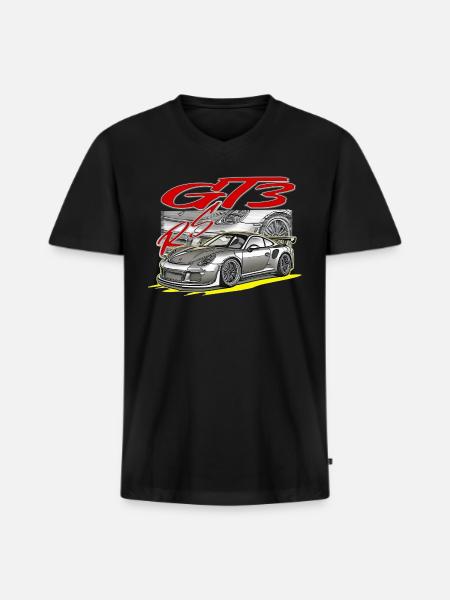 911 Gt3 Rs - Men's Premium Organic V-Neck T-Shirt - black