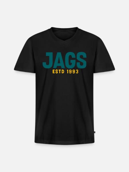 1 - Men's Premium Organic V-Neck T-Shirt - black