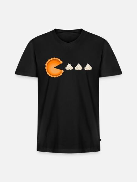 Pack Pie - Men's Premium Organic V-Neck T-Shirt - black