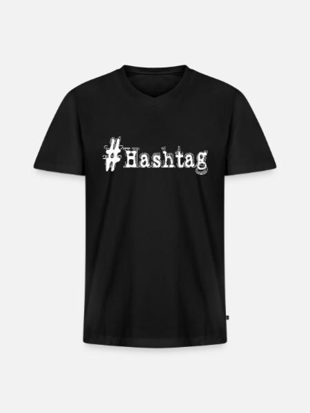 #1 - Men's Premium Organic V-Neck T-Shirt - black