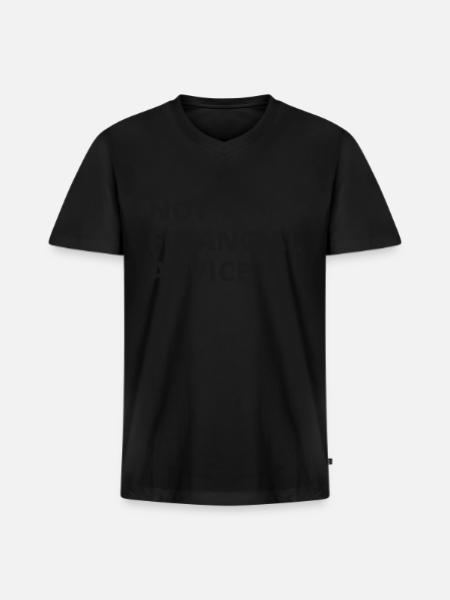 Not Financial Advice - Men's Premium Organic V-Neck T-Shirt - black