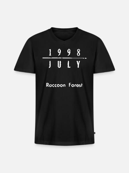 July 1998 - Men's Premium Organic V-Neck T-Shirt - black