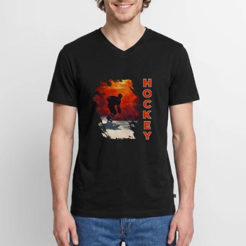 Hockey Vibes - Men's Premium Organic V-Neck T-Shirt