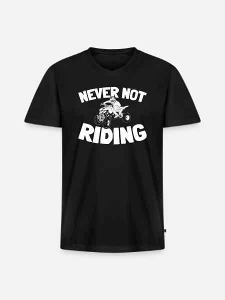 Quad Bike - Men's Premium Organic V-Neck T-Shirt - black