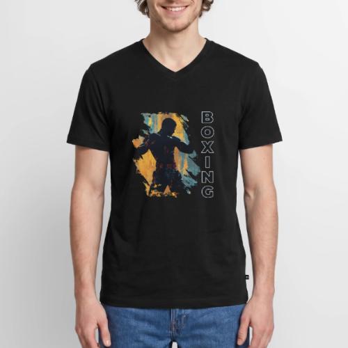 Boxing Fuel - Men's Premium Organic V-Neck T-Shirt