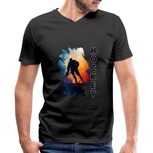 Hockey Moves - Men's Premium Organic V-Neck T-Shirt