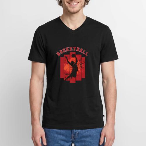 Basketball Mode On - Men's Premium Organic V-Neck T-Shirt