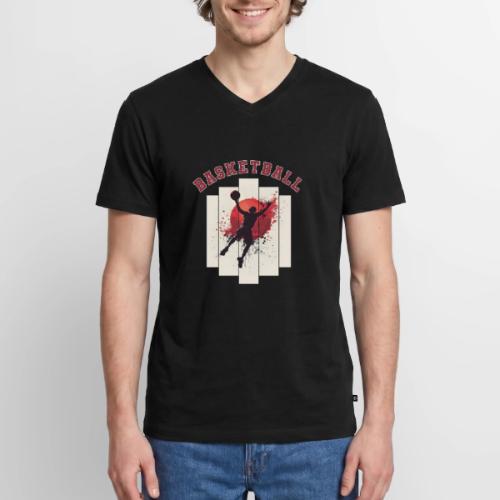 Basketball Energy - Men's Premium Organic V-Neck T-Shirt