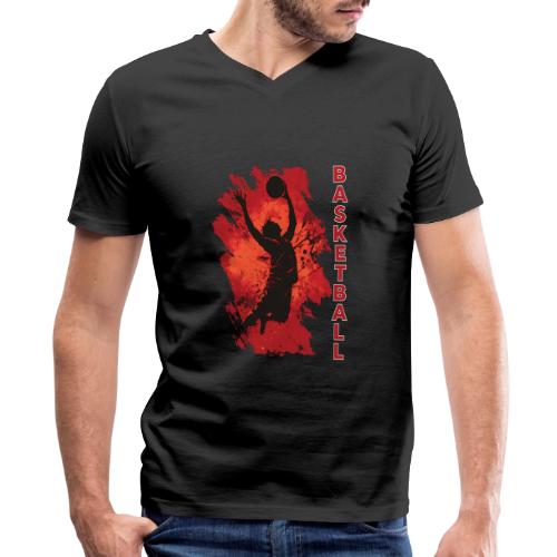 Basketball Soul - Men's Premium Organic V-Neck T-Shirt