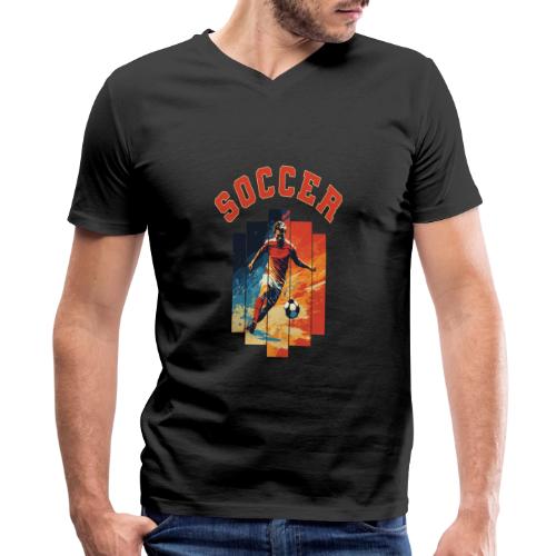 Soccer Spirit - Men's Premium Organic V-Neck T-Shirt