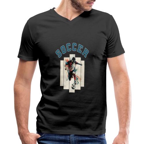 Soccer Vibes - Men's Premium Organic V-Neck T-Shirt