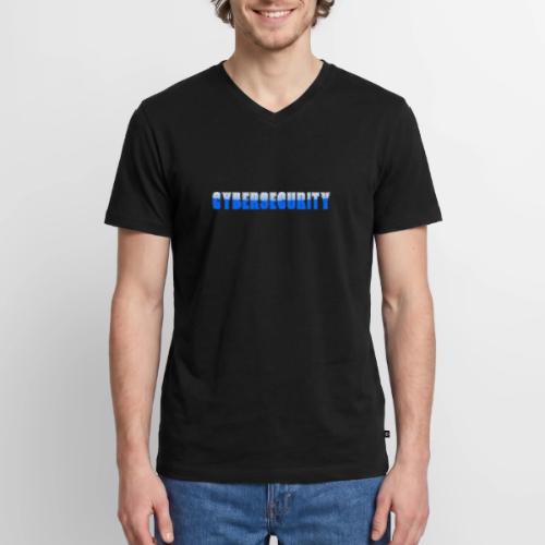 Cybersecurity Word Art Design - Men's Premium Organic V-Neck T-Shirt