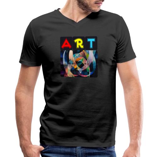Art of Stripes and Shades - Men's Premium Organic V-Neck T-Shirt