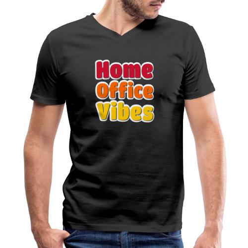 Home Office Vibes Remote Work Design - Men's Premium Organic V-Neck T-Shirt