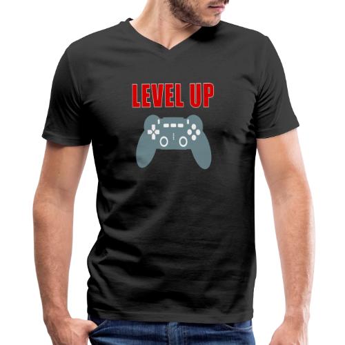 Level Up Gamer Controller Apparel - Men's Premium Organic V-Neck T-Shirt