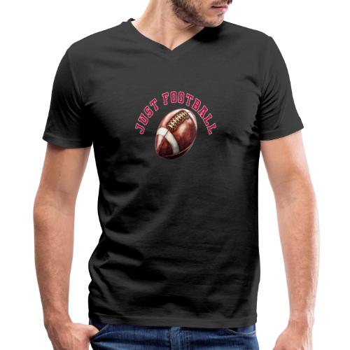 Just Football - Men's Premium Organic V-Neck T-Shirt