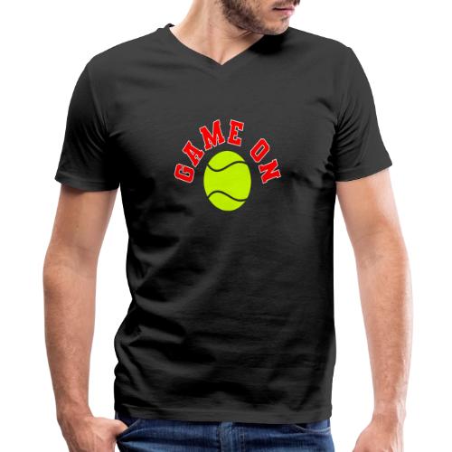 Game On Tennis - Men's Premium Organic V-Neck T-Shirt