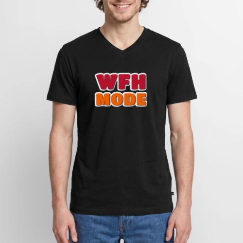 WFH Mode Remote Work Lifestyle Design - Men's Premium Organic V-Neck T-Shirt