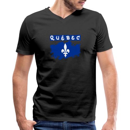 Québec la Belle province - Men's Premium Organic V-Neck T-Shirt