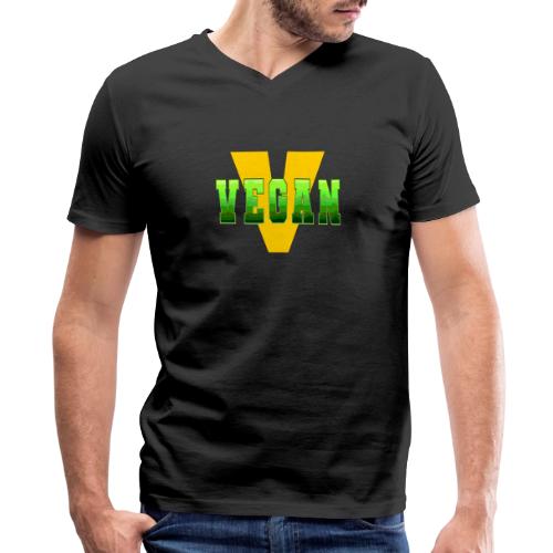 Vegan Energy V - Men's Premium Organic V-Neck T-Shirt