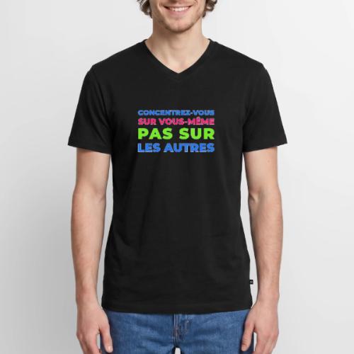 Refocus - Men's Premium Organic V-Neck T-Shirt