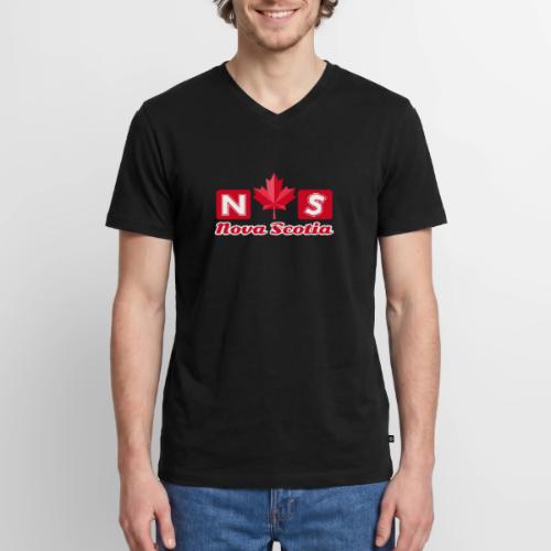 Nova Scotia, province of Canada - Men's Premium Organic V-Neck T-Shirt