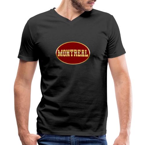 Montreal in Gold - Men's Premium Organic V-Neck T-Shirt