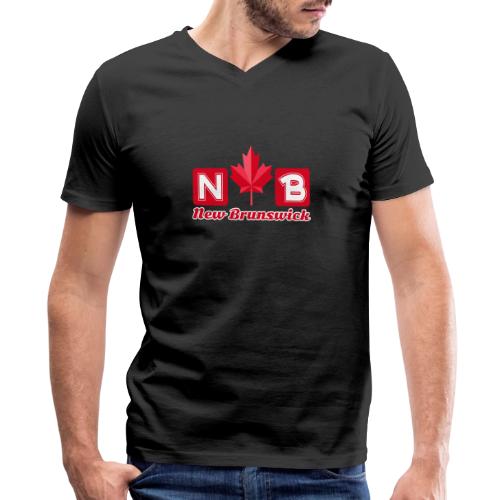 New Brunswick, province of Canada - Men's Premium Organic V-Neck T-Shirt