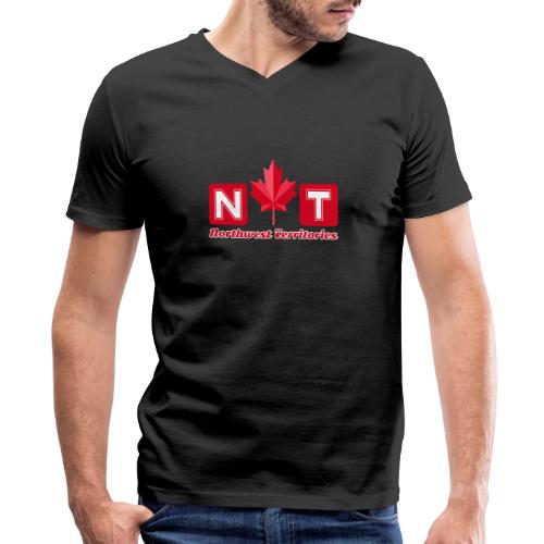 Canada: Northern Identity Emblem - Men's Premium Organic V-Neck T-Shirt