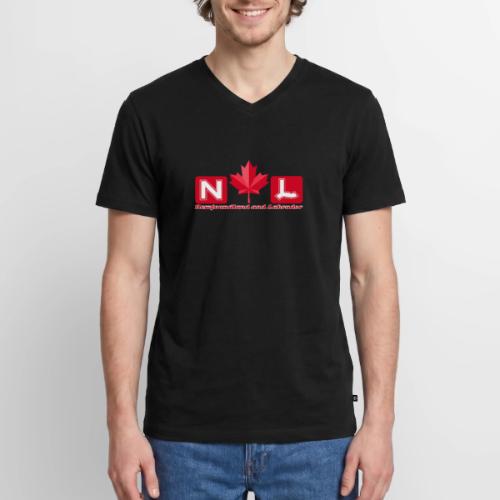 Newfoundland and Labrador, province of Canada - Men's Premium Organic V-Neck T-Shirt