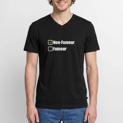 Non-smoker - Men's Premium Organic V-Neck T-Shirt
