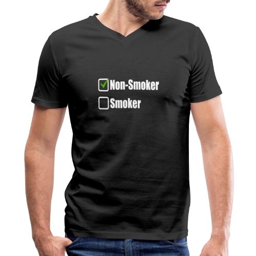 Non-smoker - Men's Premium Organic V-Neck T-Shirt