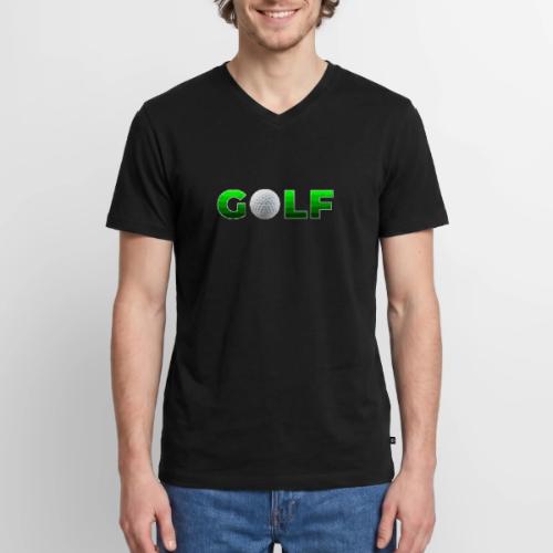 Golf Precision Wordmark - Men's Premium Organic V-Neck T-Shirt